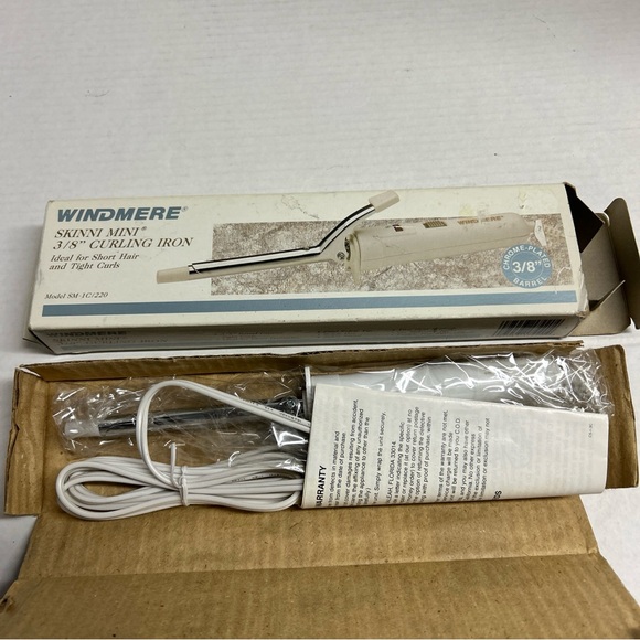 WINDMERE Skinni Mini Micro-Mini 3/8" CURLING IRON SM-1C/220 - Picture 2 of 3